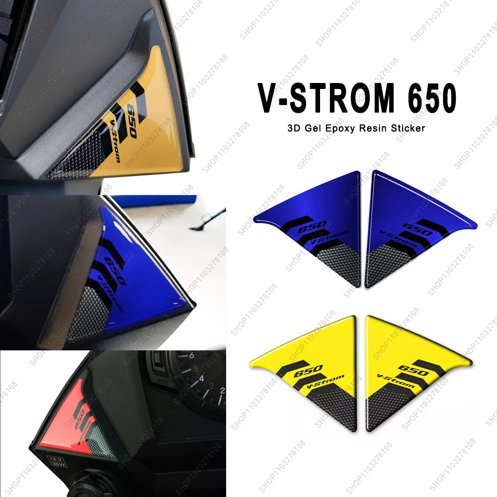 

Motorcycle Accessories Fuel Tank Pad Protector decals Waterproof 3D Resin Stickers for SUZUKI V-STROM 650 2017-2021 2020 2018