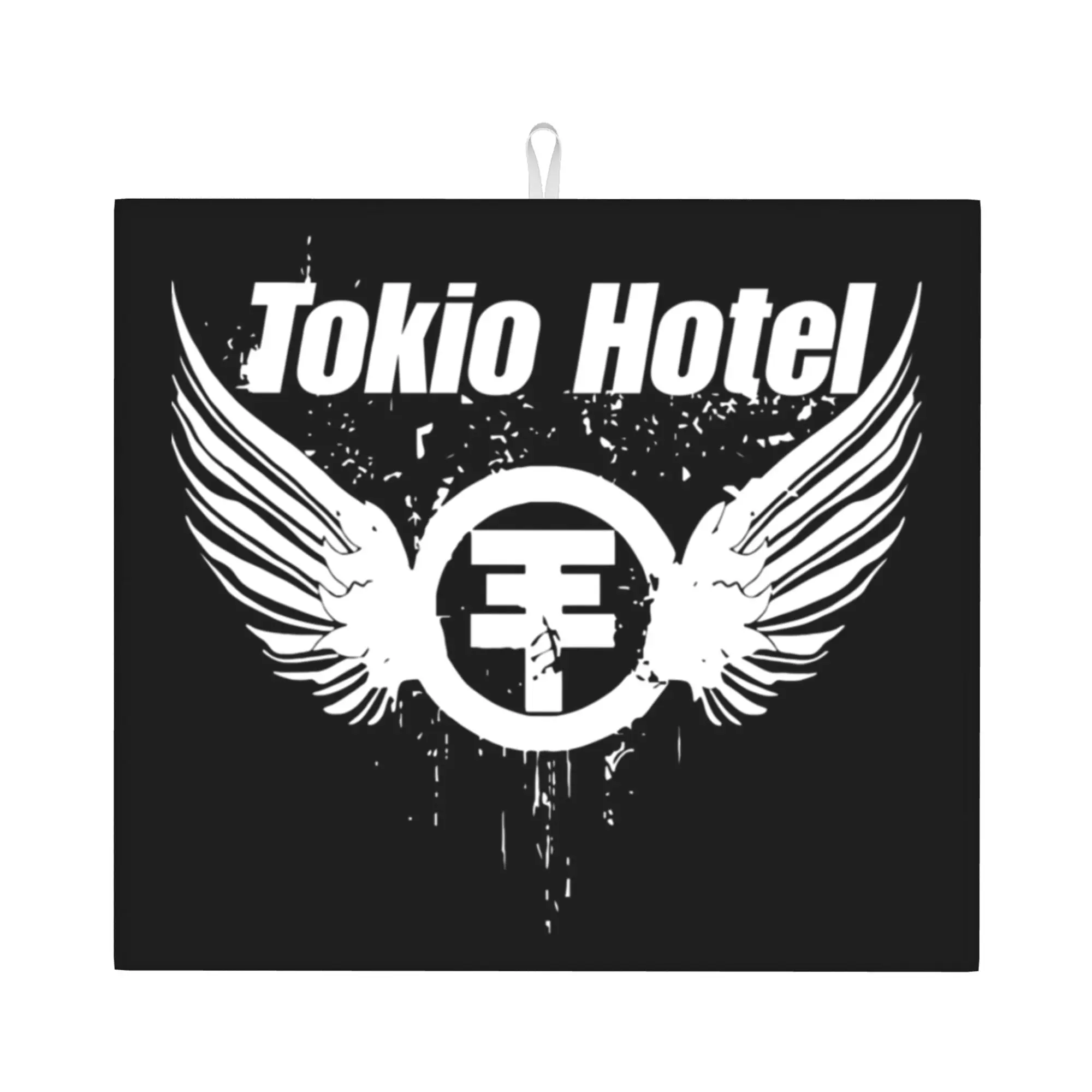Tokio Hotels Heavy Metal Pop Rock Non‑Slip Waterproof Absorbent Barware Tableware Oil Proof Reusable Drying Mat For Kitchen