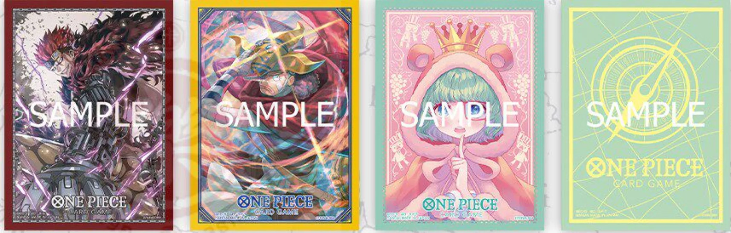 

4 Types One Piece Sugar OPCG Usopp Board Game Card Holder 70pcs/set Eustass Kid Game Collection Card Protective Cover Toy Gift