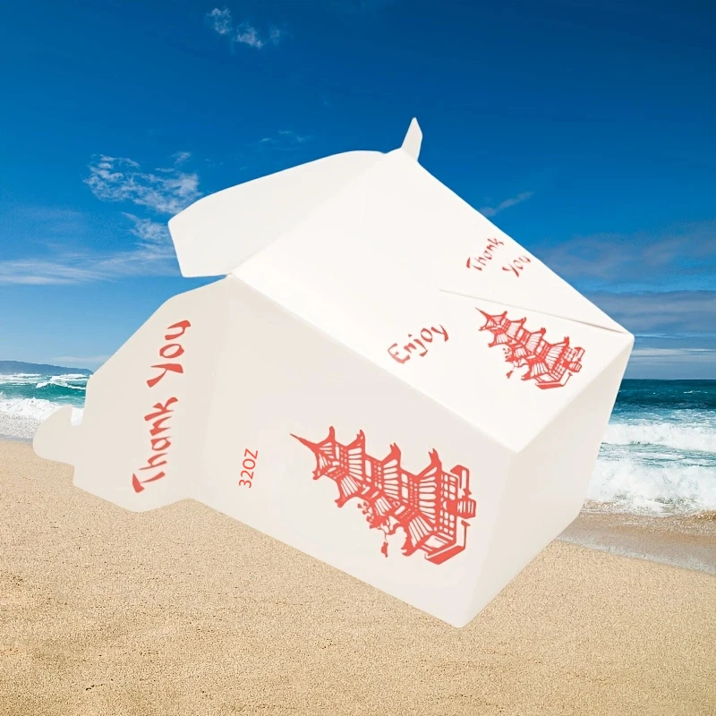 Pagoda Chinese Takeout Food Pails Disposable Noodle Boxes Meal Prep For A Variety Of Hot And Cold Foods Restaurant Food Truck