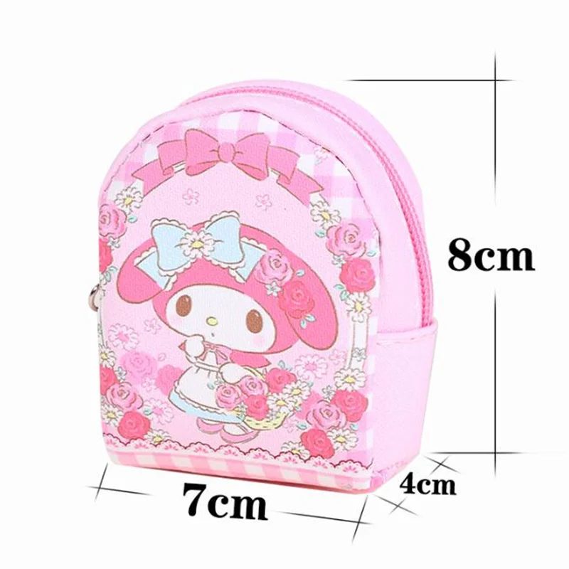 Imagem -05 - Sanrio Kuromi Melody Cinnamoroll Pencil Case Cute Pencil Box Coin Purse Papelaria Pen Bolsa Material Escolar 12 Pcs por Lote