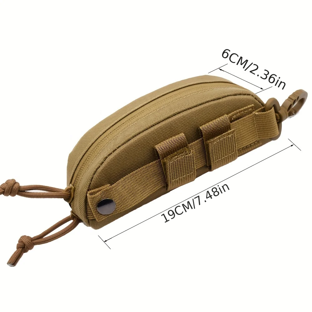 5 Farben Taktische Molle-Tasche Hartschalenetui Outdoor Wander-Brillenetui Tragbarer Brillenschutz Stoßfest Staubdichtes Etui