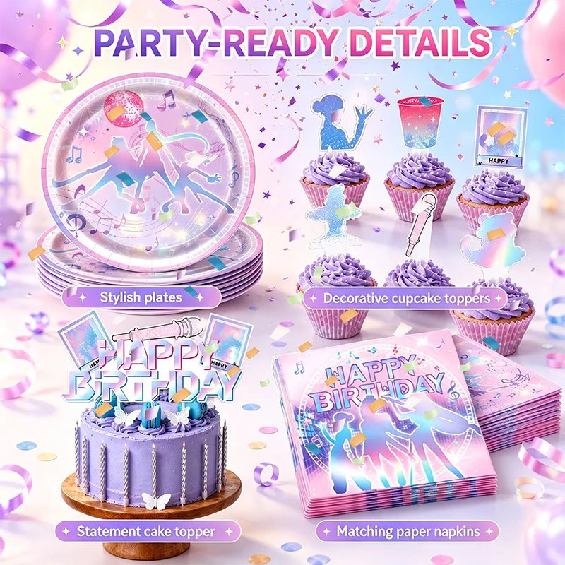 K-pop Pink and Purple Themed Combination Party Christmas Halloween Birthdays Fashion Forward Indoor Parties Outdoor Gatherings