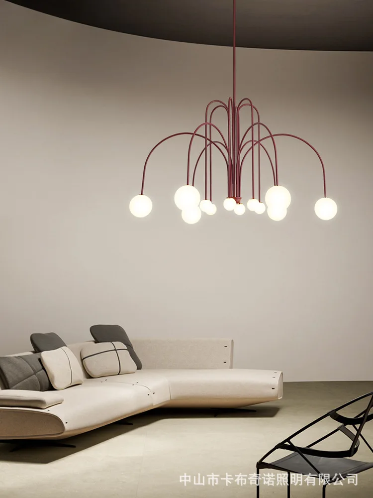 

Comet Chandelier Nordic replica design arch lamp living room restaurant glass ball lamp cafe kitchen dining table decor light