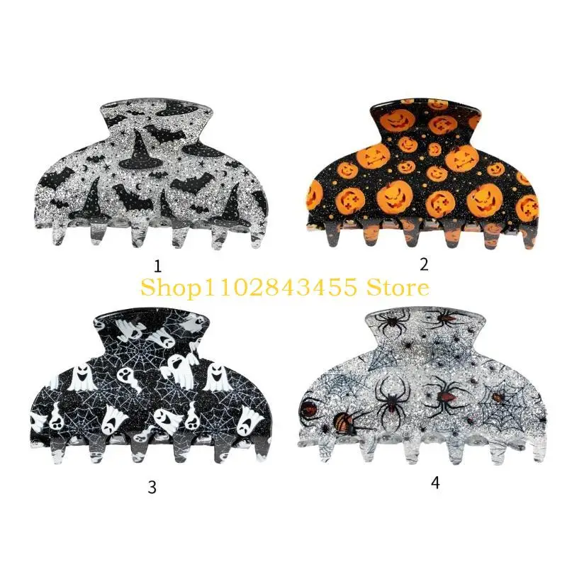 

49MC Шляпа ведьмы/тыква/пауки/призрачный коготь для волос, нежная заколка для девочек на Хэллоуин