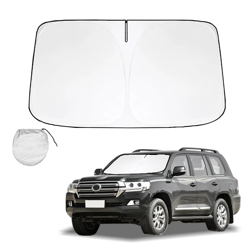 Car Windshield Sun shade Anti UV Easy Install Sun Reflective Visors Protection Auto Parts For Toyota Land Cruiser 2000-2024