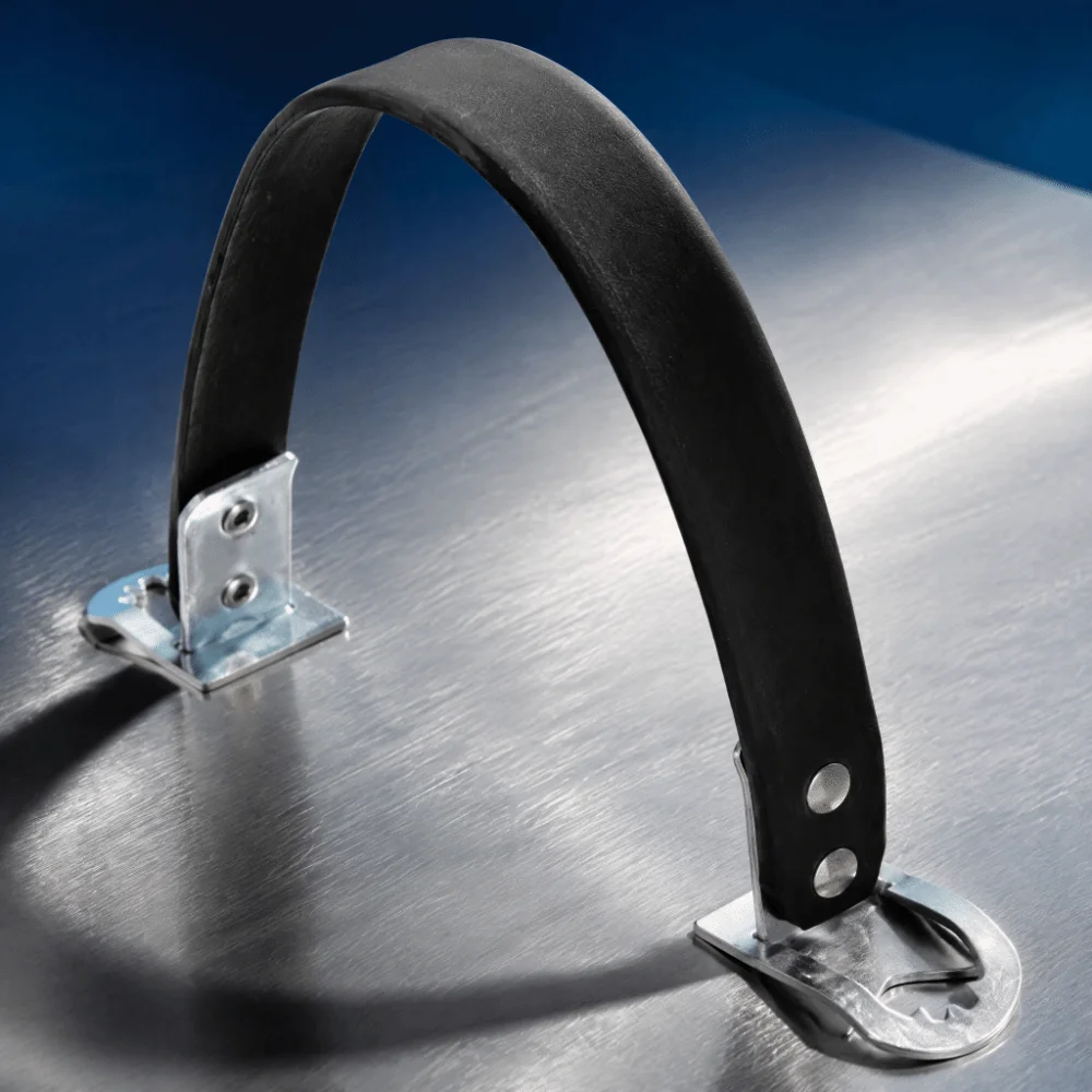 14-Inch Length Battery Carrier Strap Metal Side Lift Transport Pull Strap Heavy Duty Battery Strap Battery Lifting Handle