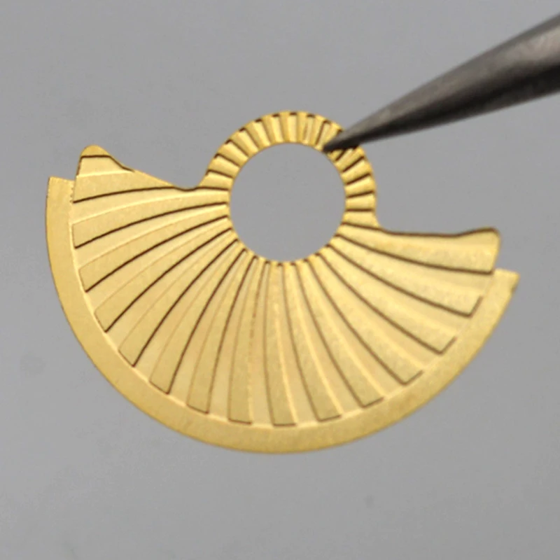 Watch Guard Automatic Hammer Green Metal Flake with Geneva Stripe UP Stickers Fit NH34 NH35 NH38 NH36 Movement Replace Tools