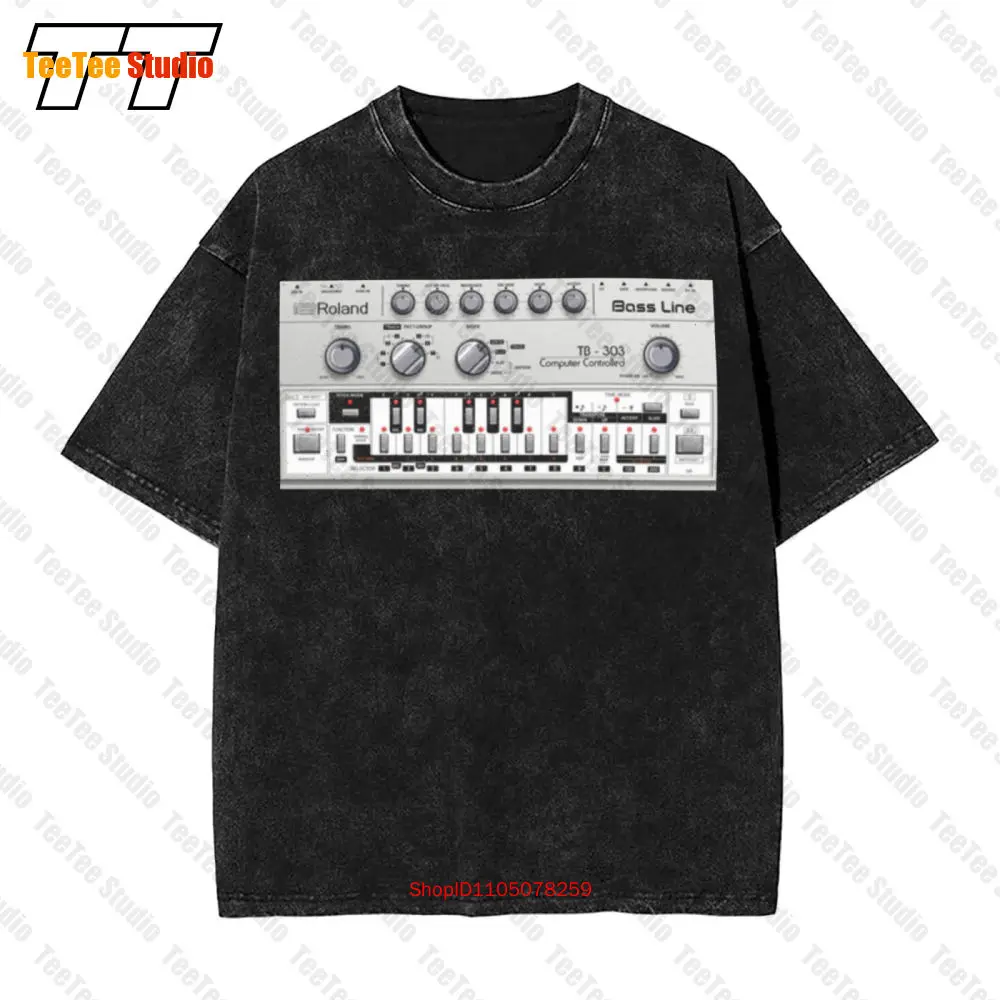Roland Bass Line Tb 303 Trance Club Music Vintage camiseta extragrande SGPO