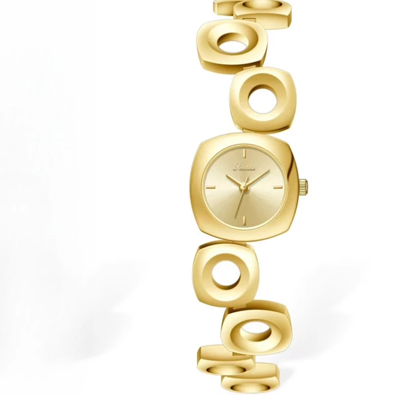 New Elegant Fashion Ladies Watch Simple Trend Classic Automatic Waterproof Women's Watch Steel Belt Quartz Watch Birthday Gift