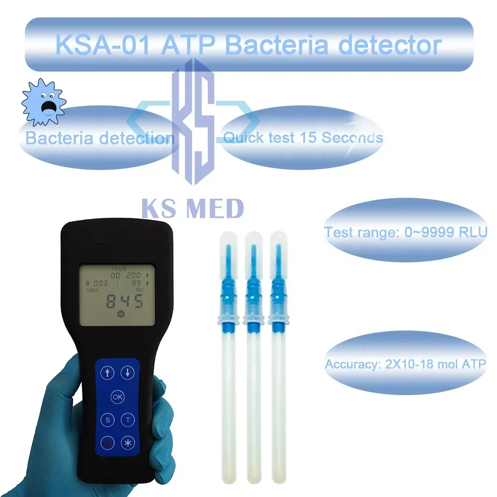 KSMED CE Approval High Quality Portable ATP Bacterial Swab ATP Test Swab Meter for Surface Test