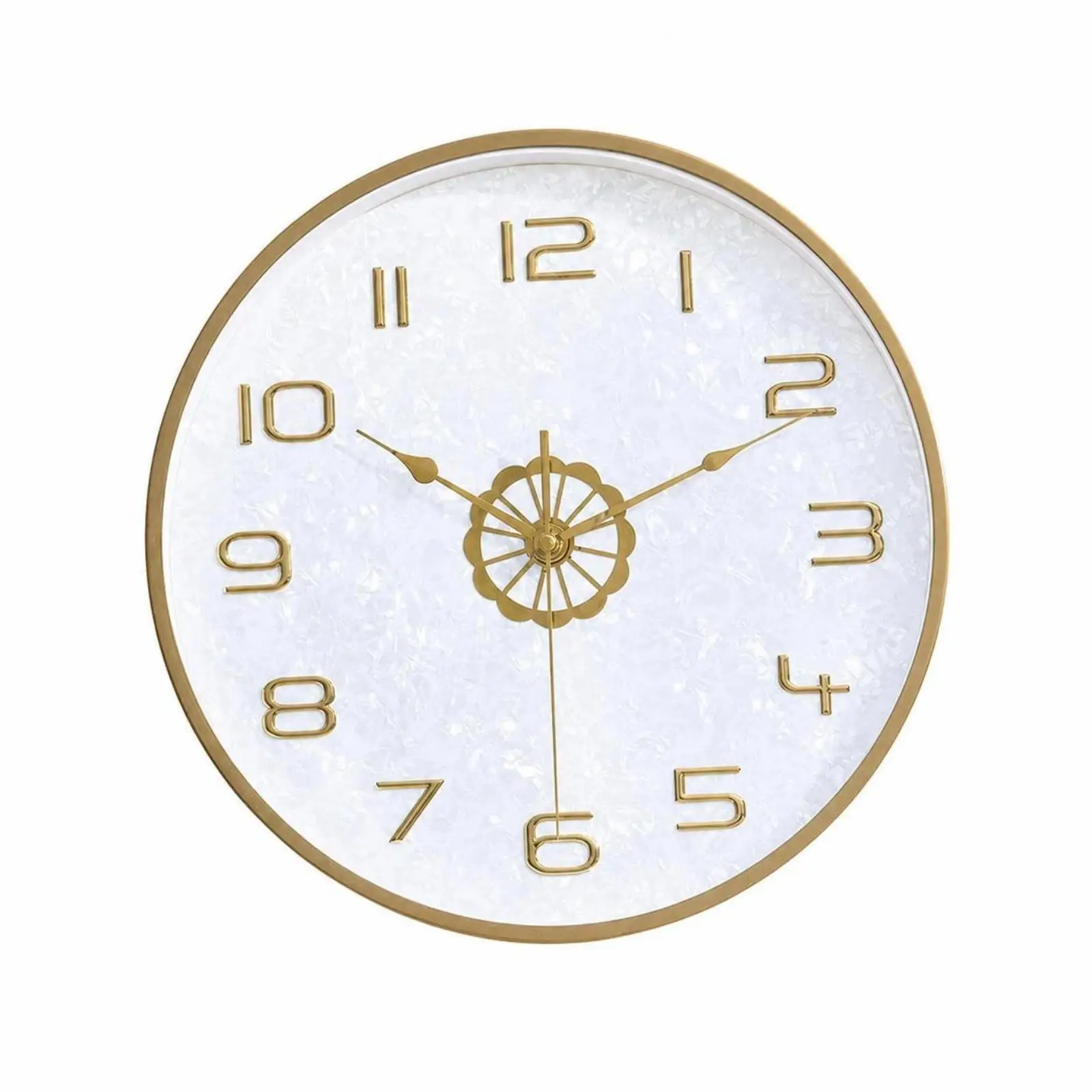 Auto Sync Radio Wall Clock Silent Non Ticking Round Metal Design for Kitchen Bedroom Modern Home Accessory
