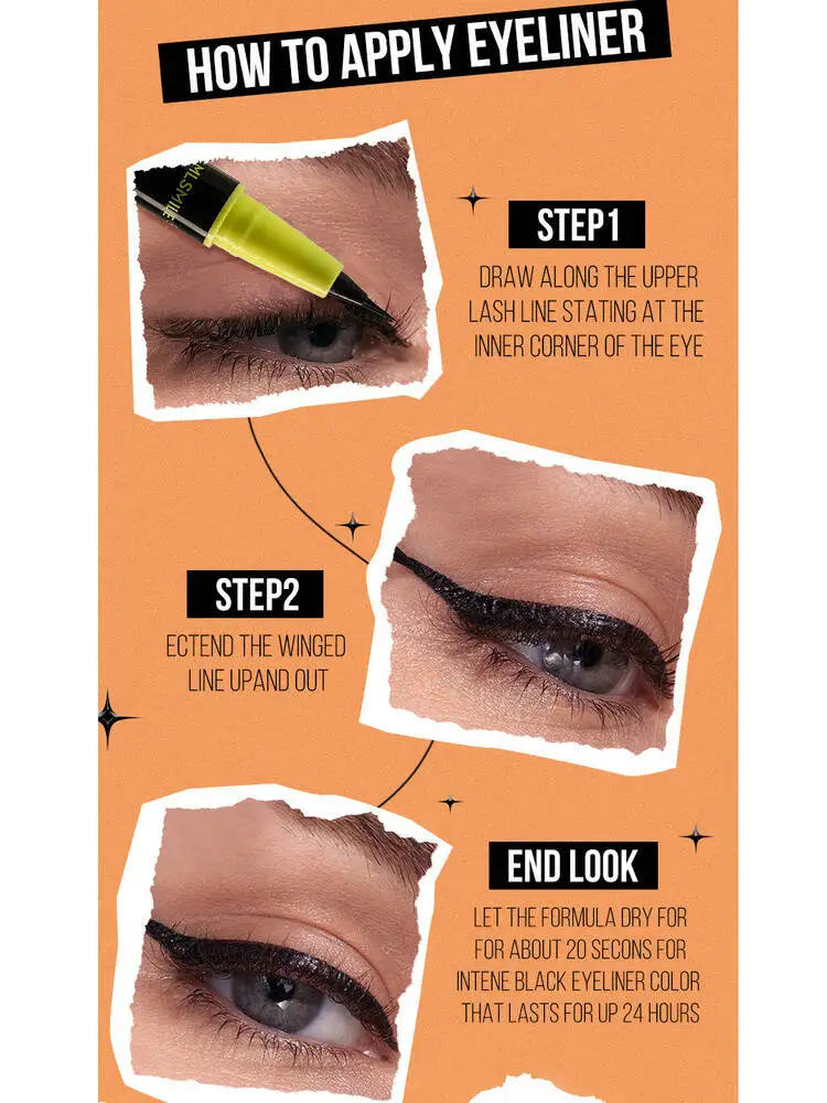 MLSMILE Set di colori Penna per eyeliner liquido a prova di sbavature ad asciugatura rapida impermeabile 2025 nuovo