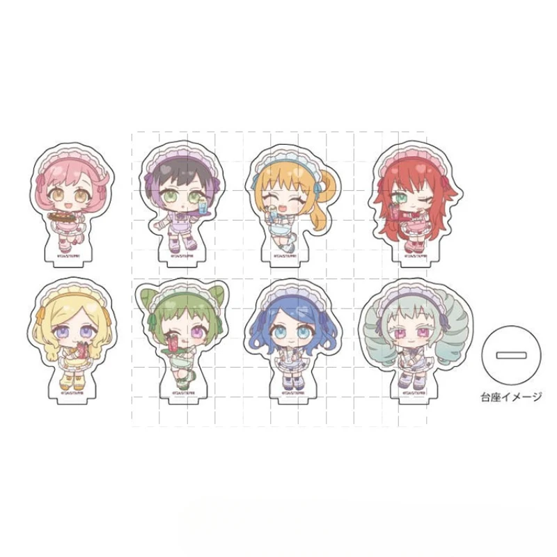 

Game Ayase Naru Fukuhara An Takanashi Otoha Amou June Acrylic Stand Doll Anime Mini Figure Model Plate Cosplay Toy for Gift