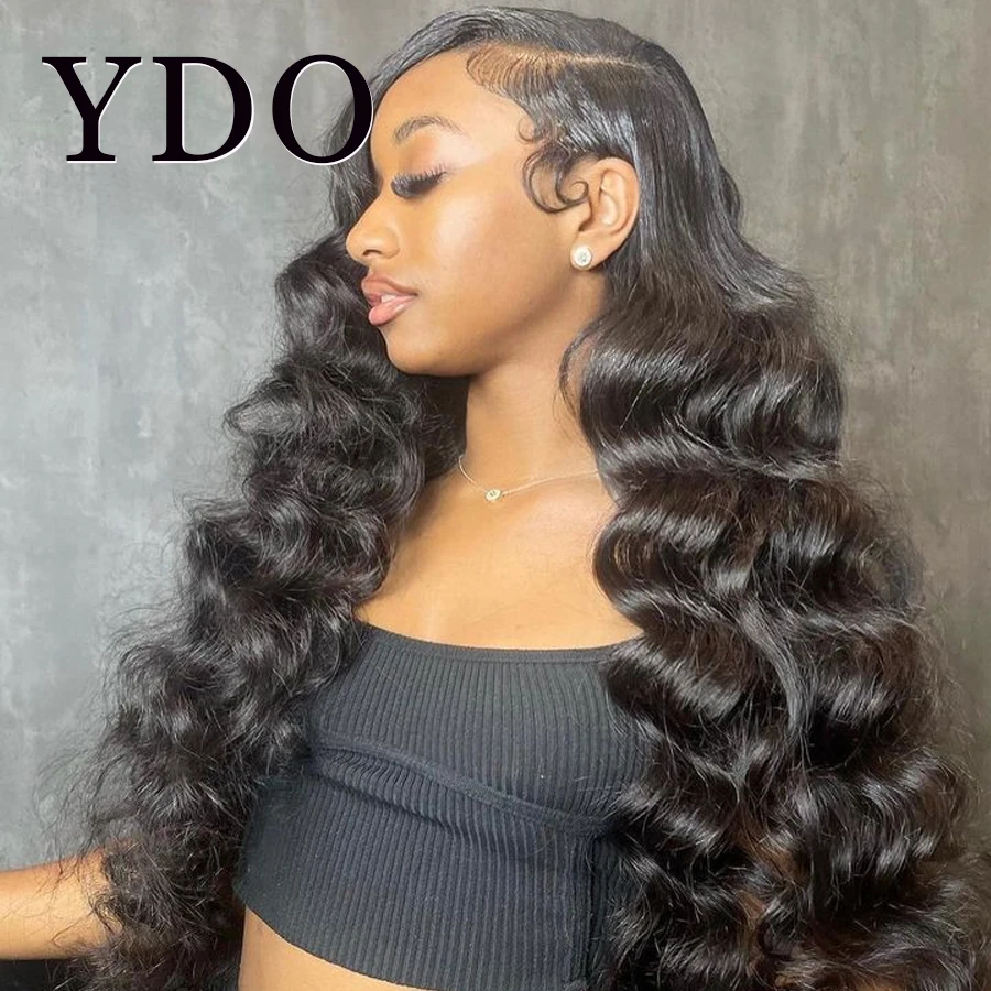 

Indian Loose Deep Wave 13x6 HD Full Frontal Wig Pre Plucked with Baby Hair 180% Natural Hairline 13x4 HD Lace Wigs Human Hair