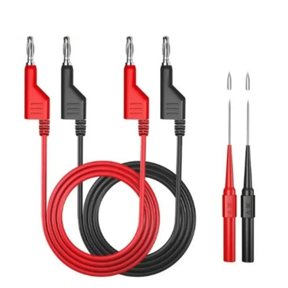Electrical Diagnostic Test Leads Banana Plug Alligator Clip Pure Copper Wire Multimeter Tool For Circuit Measurement