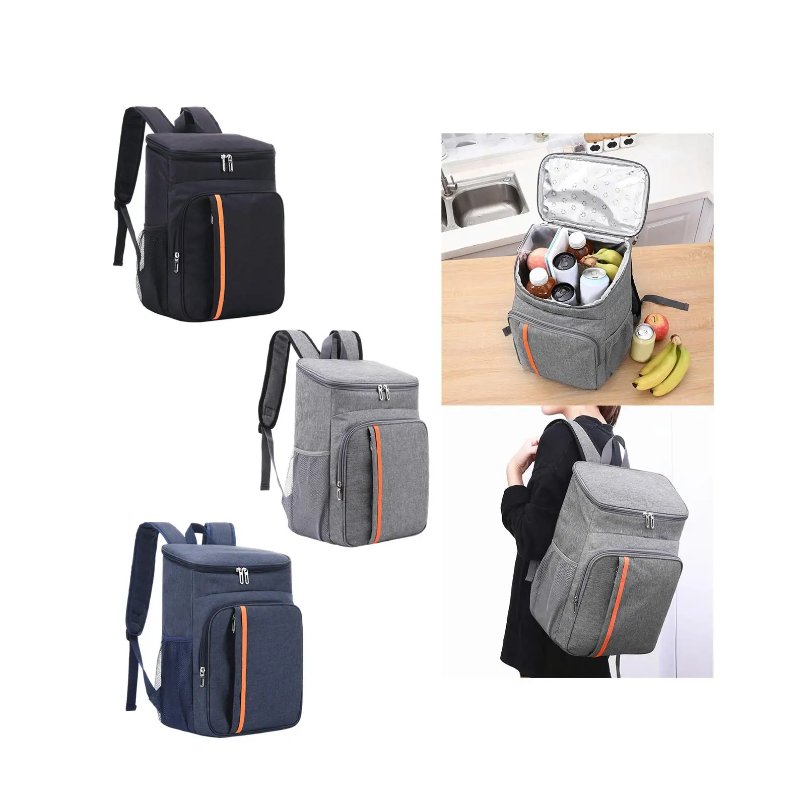 Outdoor Picnic Bag Picnic Warm Insulated Bag Oxford Cloth Insulated Backpack for