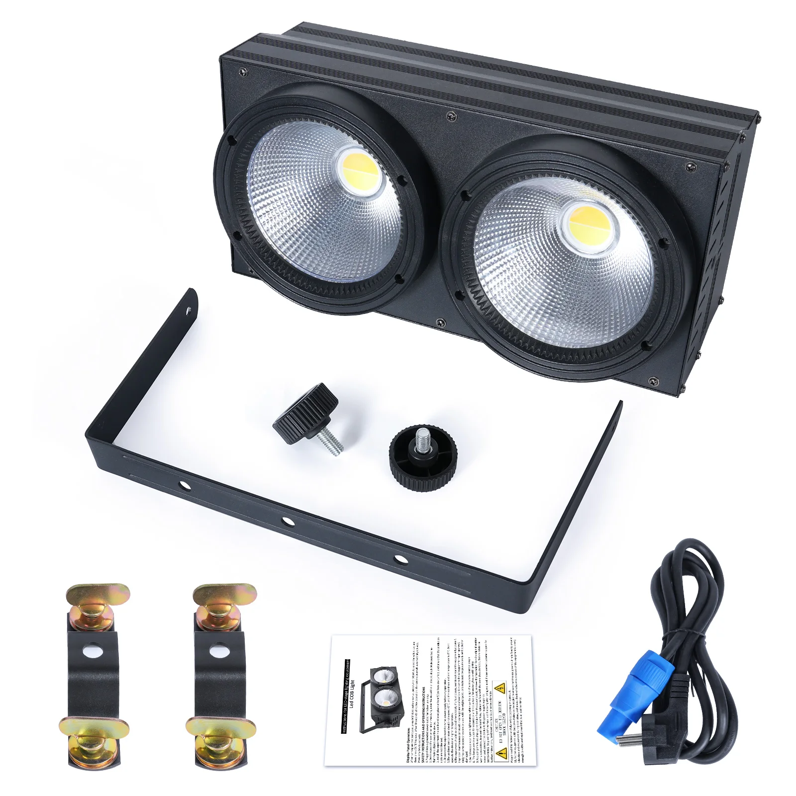 U'King 200W Double couleur COB Par lumières deux yeux lumière de remplissage éclairage extérieur lumière de scène pour mariage spectacle de musique danse fête