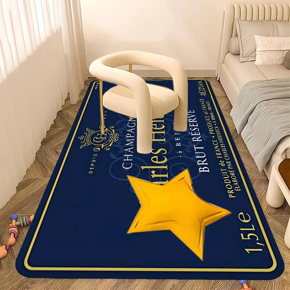 Alfombras de habitación Charles Heidsiecks, alfombra de bienvenida impresa para sala de estar, moderna, antideslizante, más barata