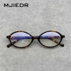 Retro oval acetate optical glasses frame prescription glasses for women with myopia designer luxury brand small glasses