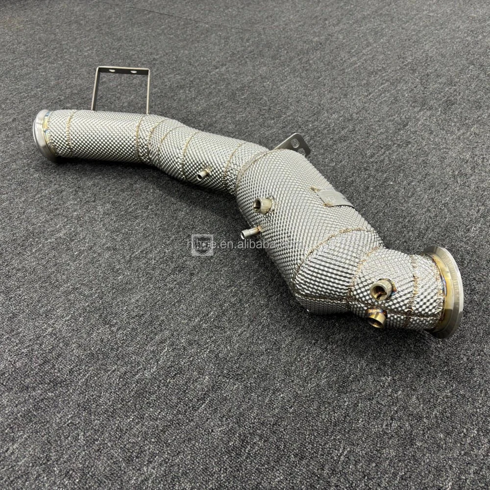 Auspuff-Downpipe für Mercedes Benz C43 2.0T W206 Edelstahl Hitzeschild Gerades Rohr Leistungs-Upgrade – Detail 6