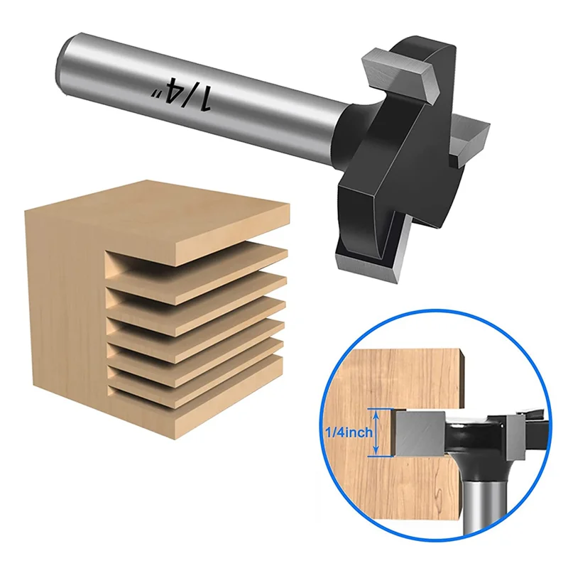 CNC Spoilboard Surfacing Router Bits Black Alloy Cutting Diameter Dado And Planer Router Bits For Woodworking-LICG