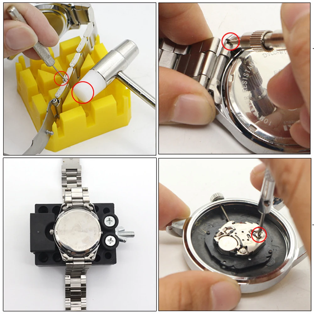 Professional Watch Tool Set 149PCS/SET Durable Upgraded Watchmaker Tool Watch Battery Replacement Tool Watchband Link Remover