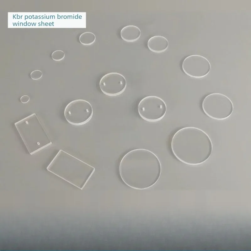 Potassium bromide window KBr salt plate, polished plate, infrared spectroscopy experiment liquid cell dedicated crystal