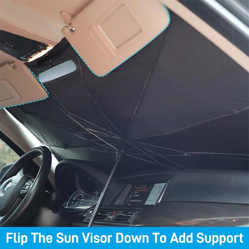 Cartoon Eye parasol Car Sunshade Umbrella Car Solar Protection Front Window Cover UV Protection Shield Car Sun Visor