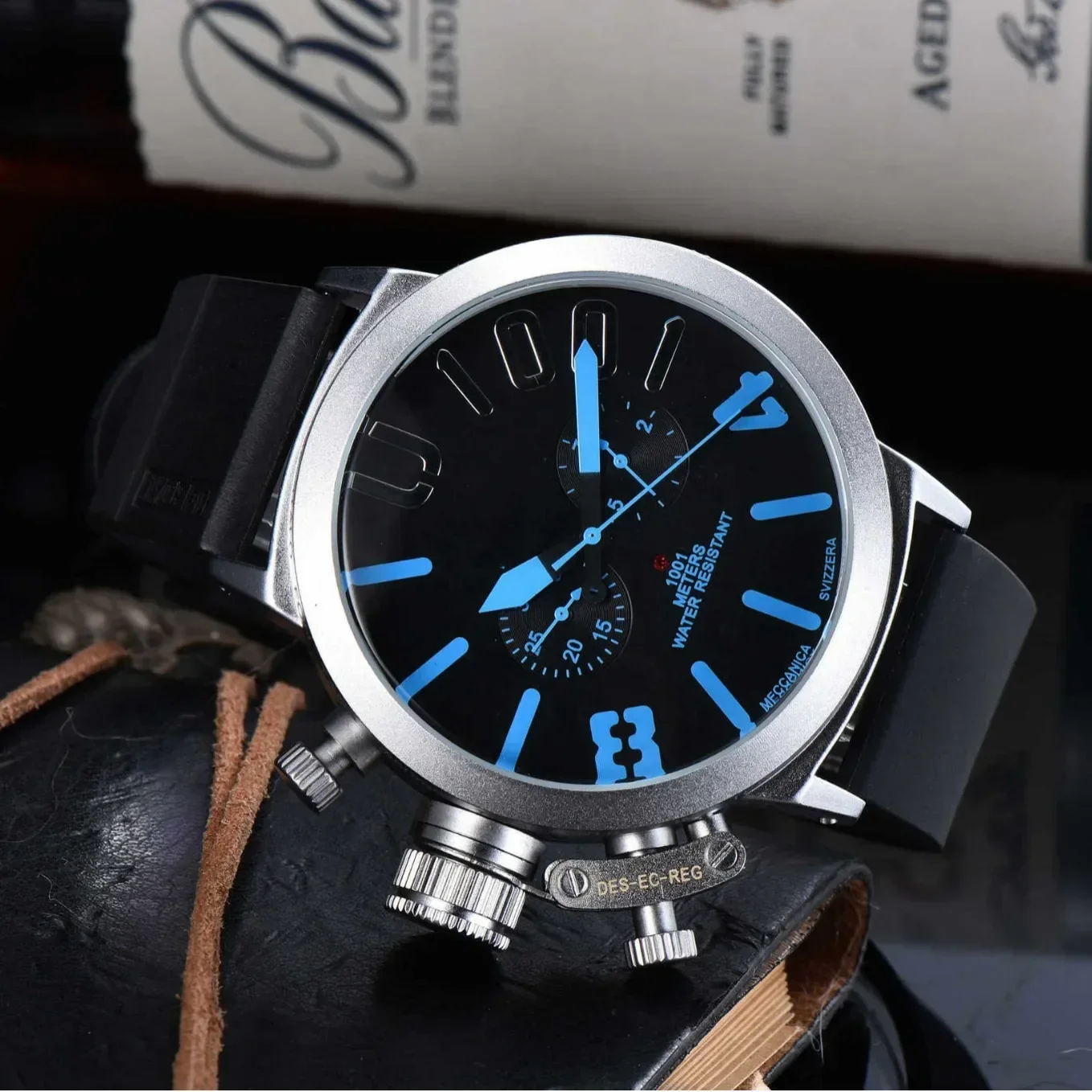 2025 Nuevo reloj cronógrafo para hombre Super U-B Geneva, automático de lujo, resistente al agua 100M, cristal de zafiro, acero inoxidable