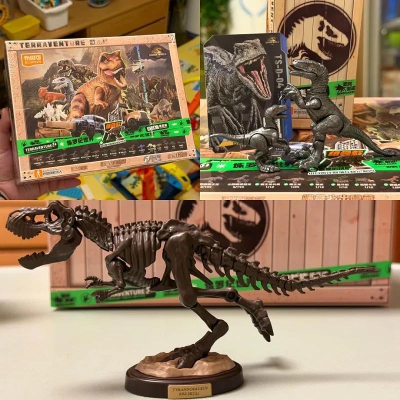 Blokees Nature Collection Jurassic World Dinosaur Blocks - Bouwset met T-Rex & Velociraptor Movie-nauwkeurig model speelgoedcadeau