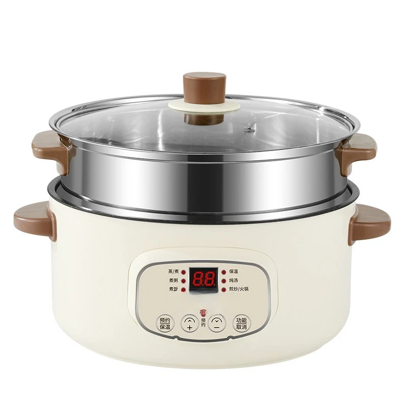 

Multifunctional Electric Cooking Pot Household Dormitory Small Electric Pot Cooking Non-stick Pan