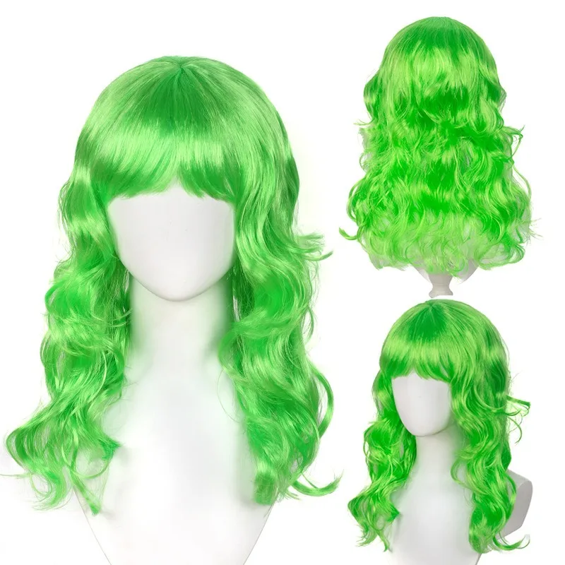 

Cosplay Prop Wigs Women's Wavy Long Hair Hood Performance Headdresses Party Headwear Street Marches Headgear Girl Head Ornaments
