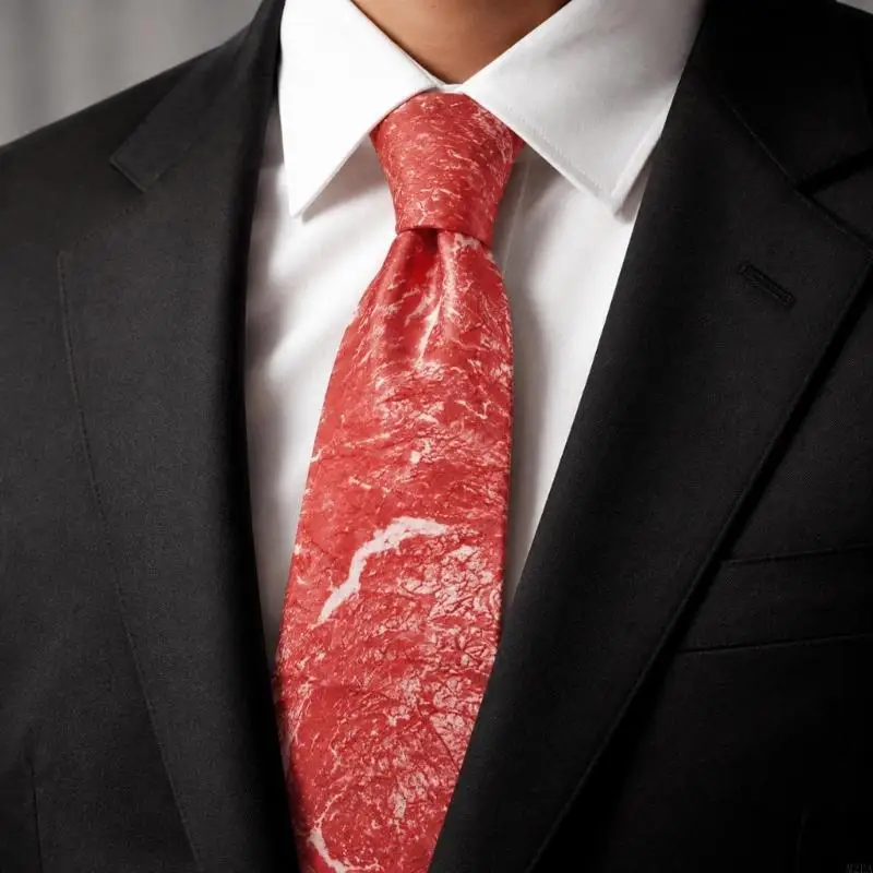 2026 New Colorfast Pattern Necktie with Neat Stitching and Tidy Drape for Men