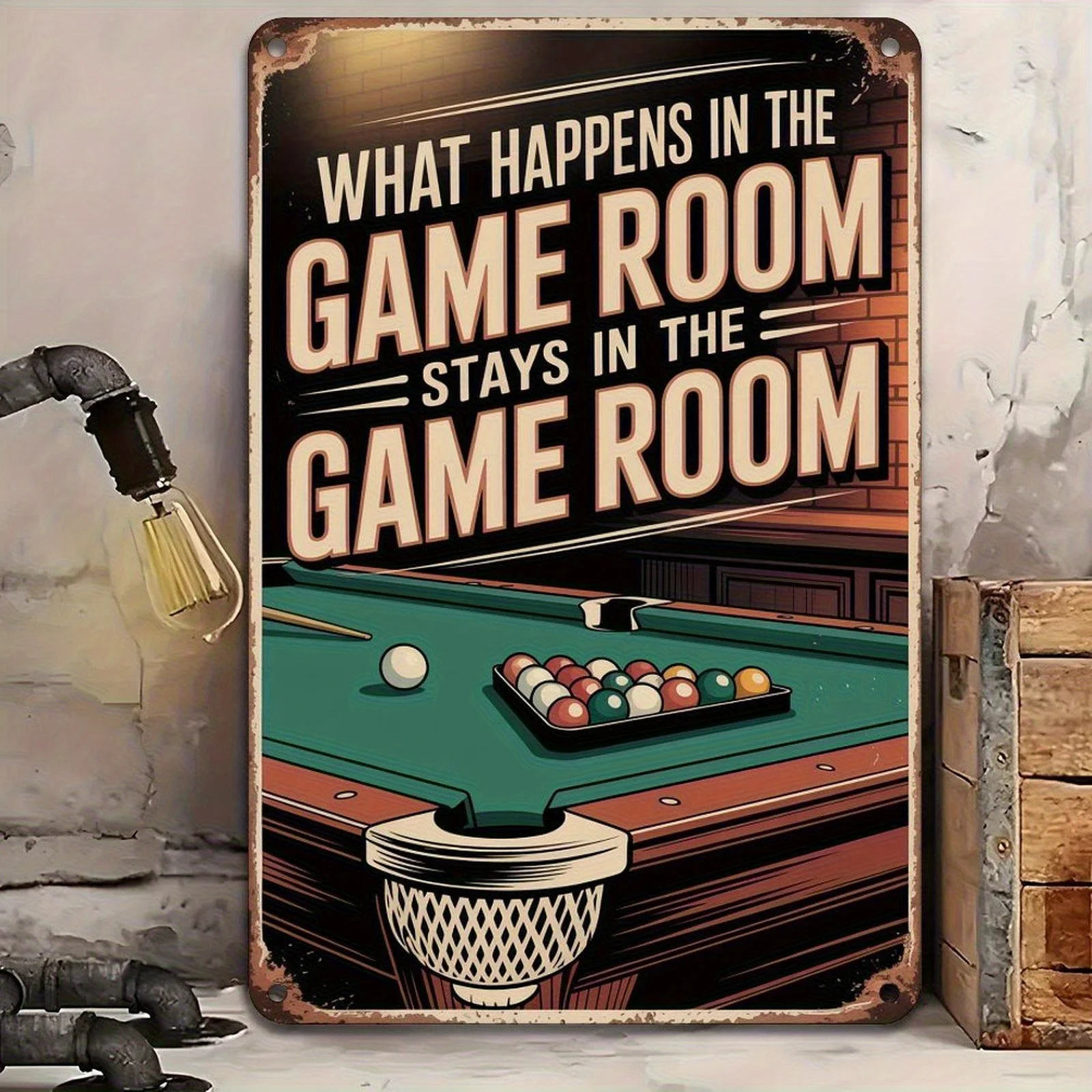 Letreros y placas decorativas, póster de hierro, motivo de ambiente para sala de juegos, letrero de estaño, decoración estéti