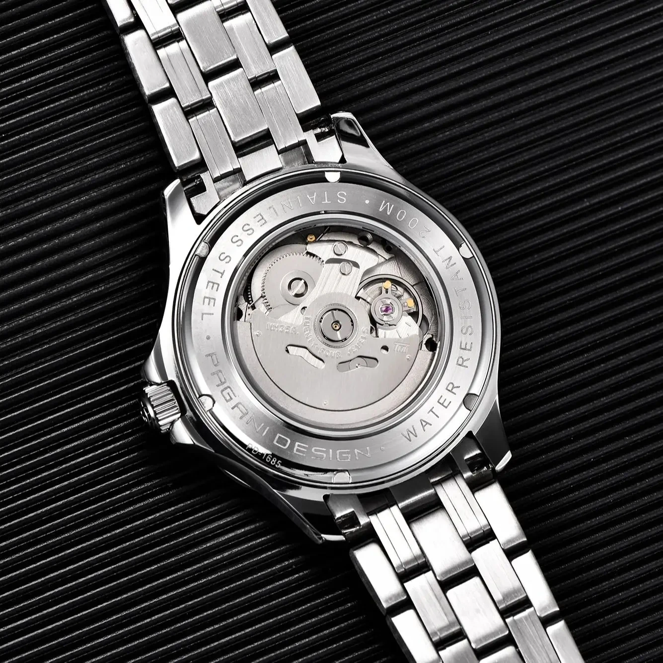 PAGANI DESIGN Ceramic Bezel Luminous Luxury watch for men 200M Waterproof AR Sapphire NH35A Man watch Mechanical Automatic Watch