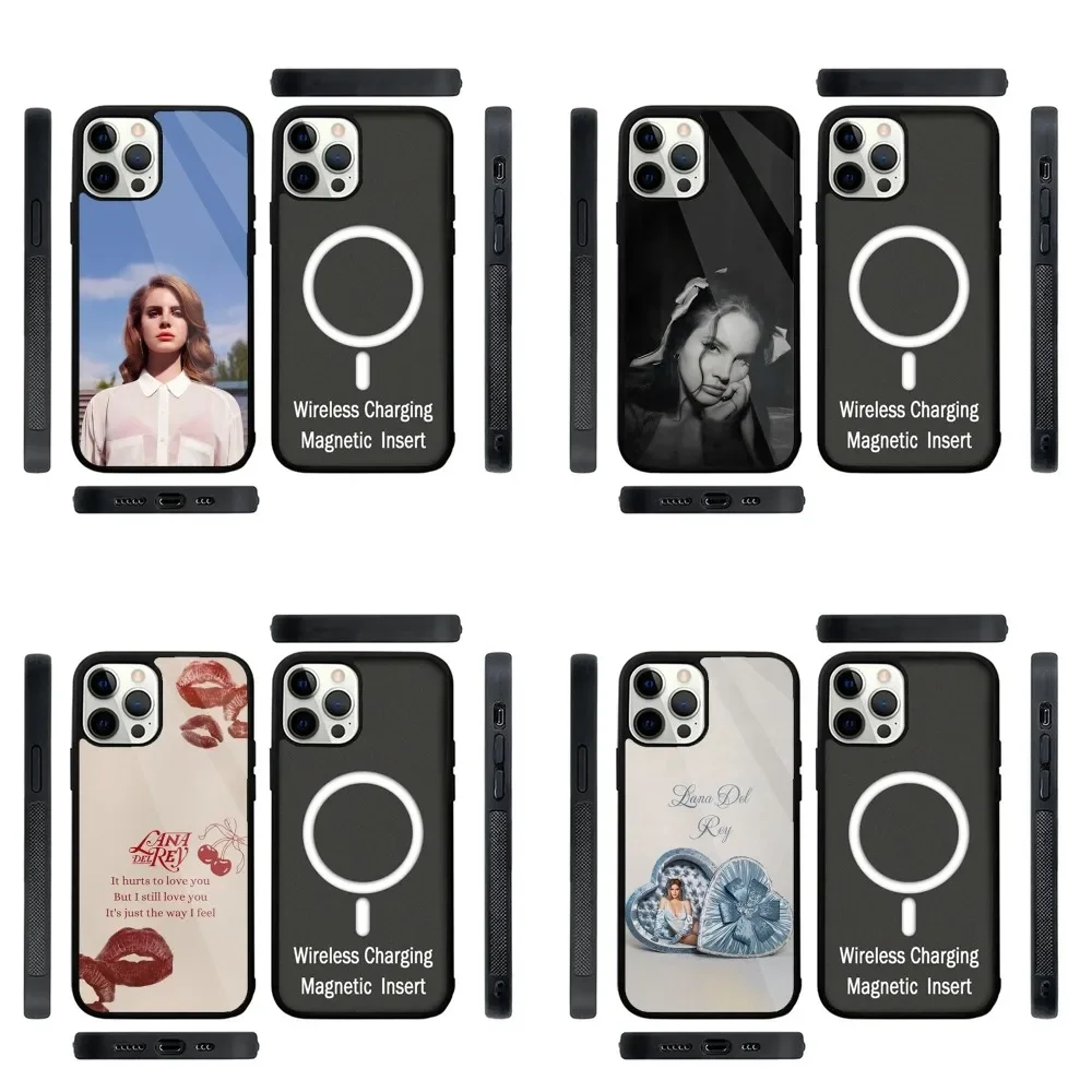 

Singer Lana Del Rey Phone Case Strong Magnetic For IPhone 15,14,13,Pro,Max,Plus,11,12,Mini For Magsafe Wireless Charging