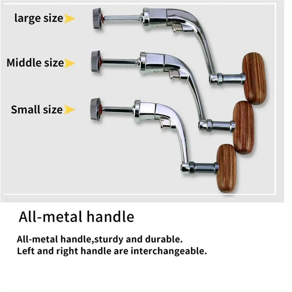 Универсальная металлическая ручка рыболовные катушки Рыболовная катушка для спиннинга металлическая складная Прямая поставка