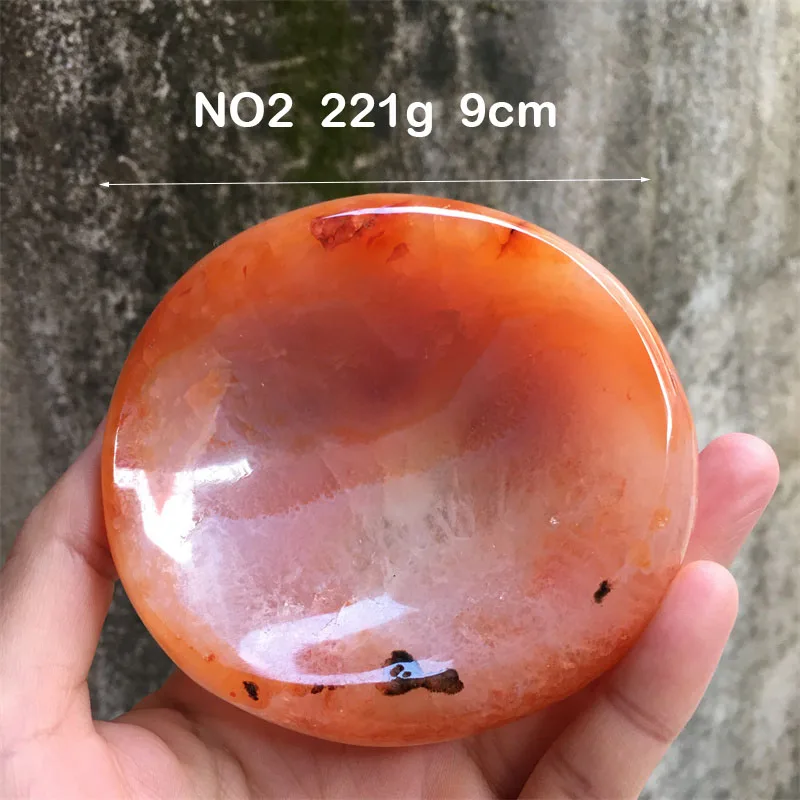 Wholesale Natural Polished Red Agate Carnelian Bowl Healing Stone Spirit Meditation Exorcism Feng Shui Home Room Decoration