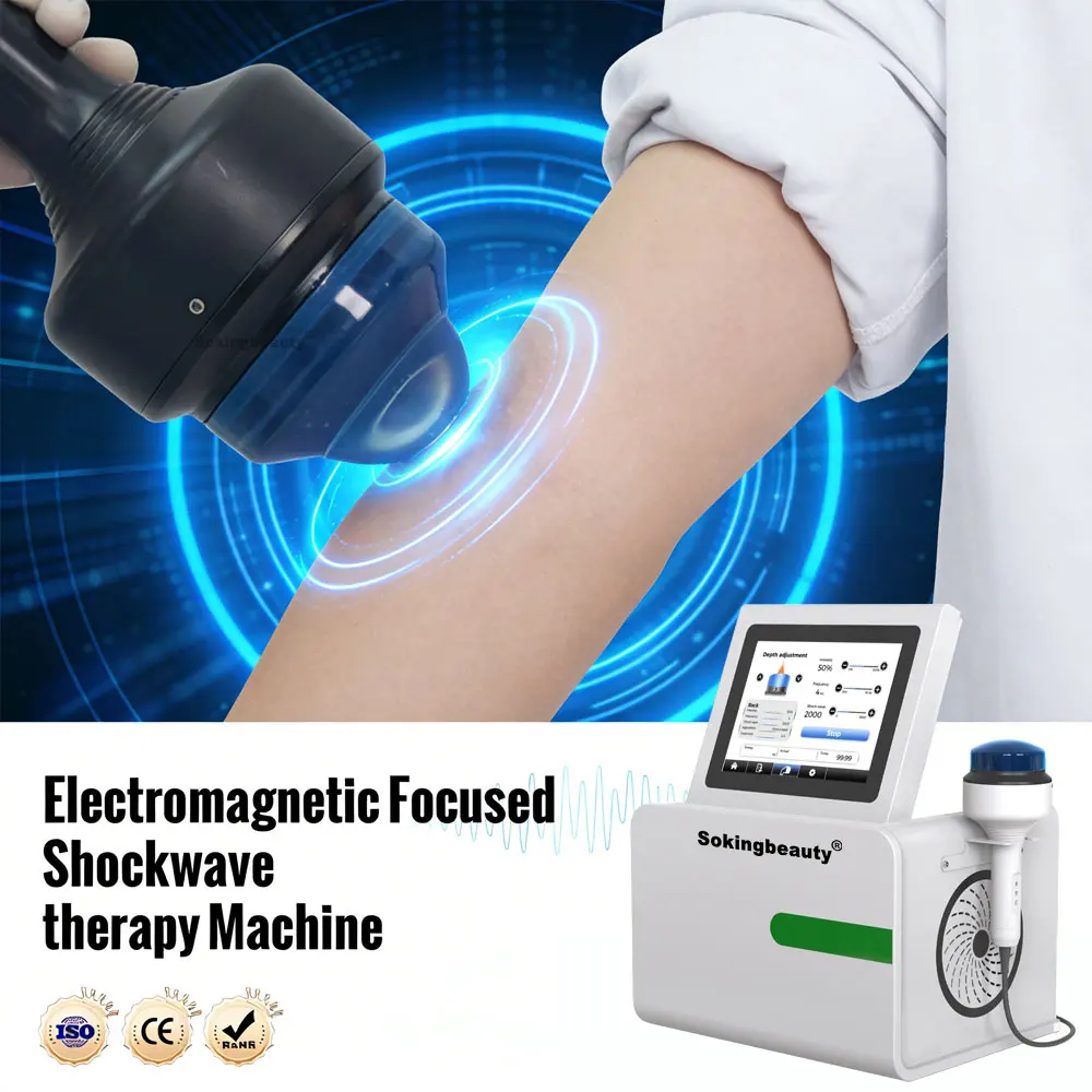 Focused Shock Wave Machine With 10.4 Inch Touch Screen for Shoulder Massage and Inflammation Reduction