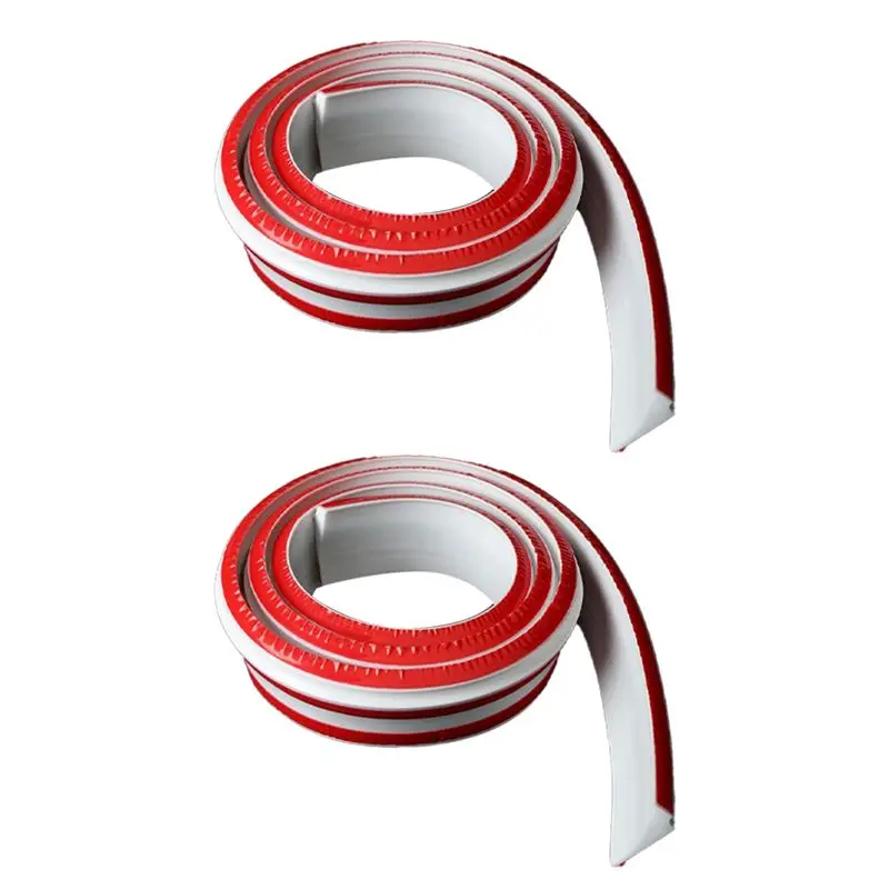 

PZHI-2X Water Retaining Strip Silicone Water Barrier For Sink Water Barrier For Bathroom For Kitchen Countertop White 1M Long