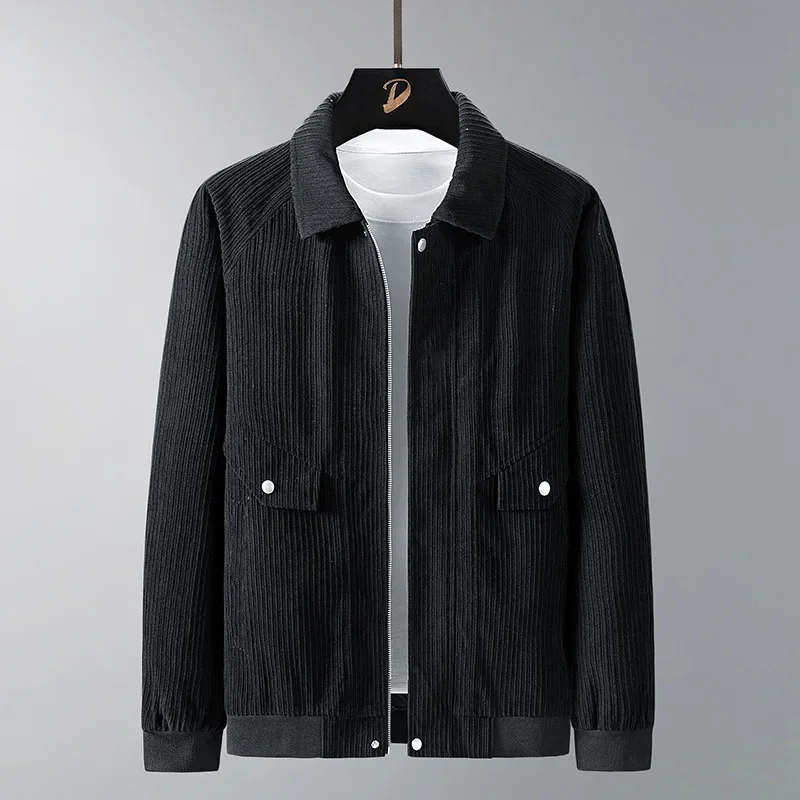 

Autumn Spring Work Coat Men Outerwear Corduroy Blazer Suit Jacket Casual Slim Fit Comfortable Elegant Business Formal Jacket