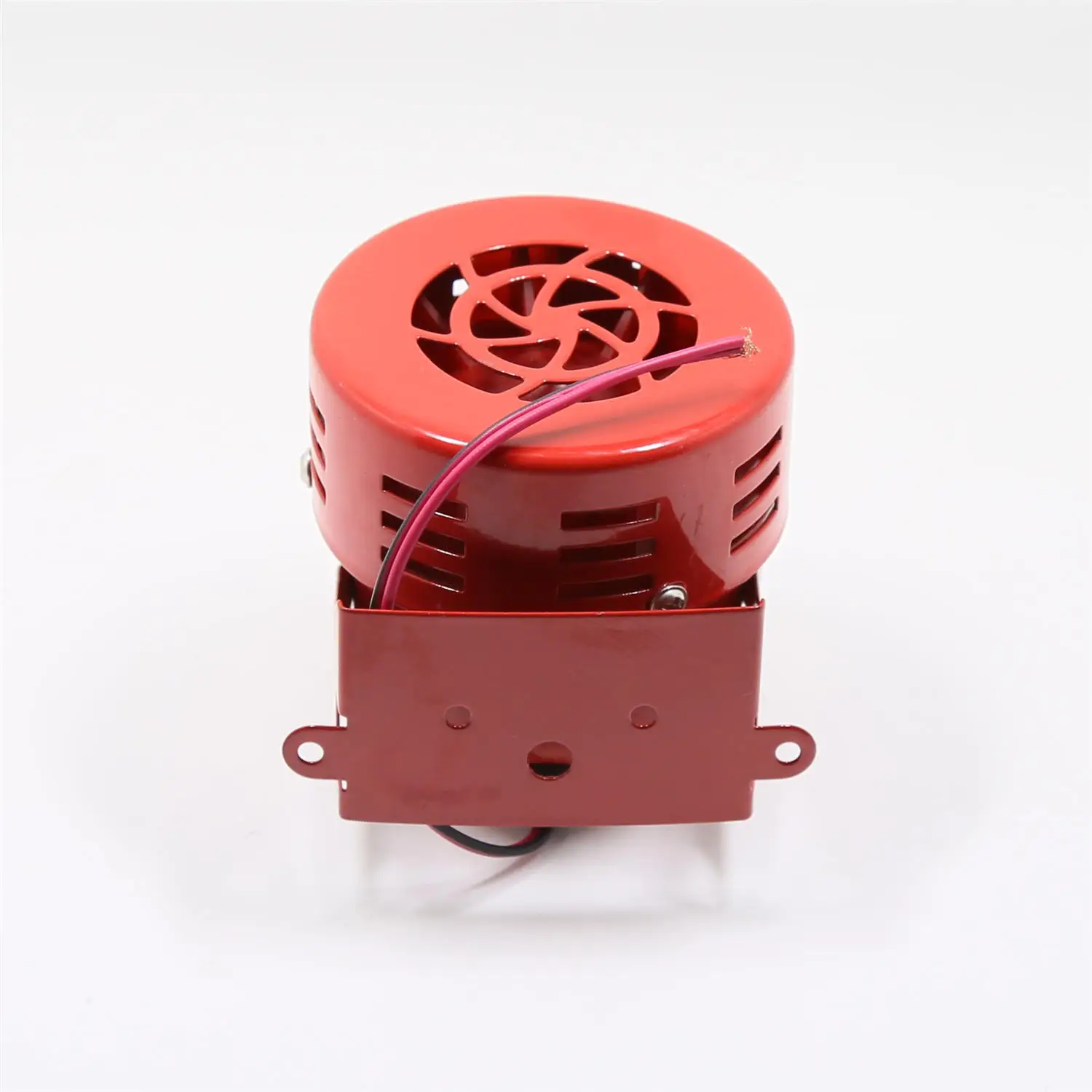 New 12V 300DB Red Mini Compact Electric Motor Air Raid Air Horn Siren Alarm Car Truck Accessories Parts