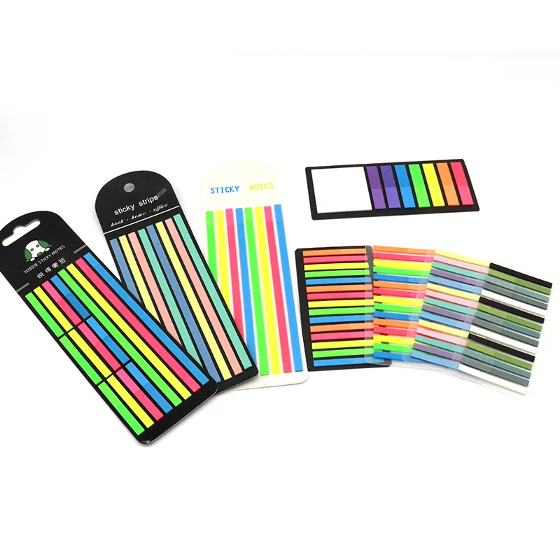 8 Set Stil für Seite Marker Planer Aufkleber Büro Schule Briefpapier Farbe transparent fluor zierende Index Tabs Flaggen Haft notiz