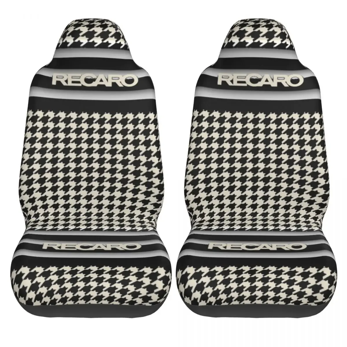 Recaros Seat Houndstooth Universal Car Seat Cover Auto Interior Women Car Seats Covers Fiber Fishing