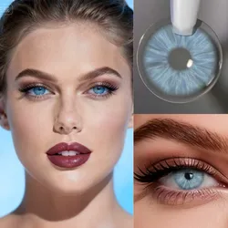 UrbanLayer 1Pair Soft Blue Colored Contact Lenses, Small Pupil Natural Design, for All-Day Wear, Fast Shipping & Quick Delivery