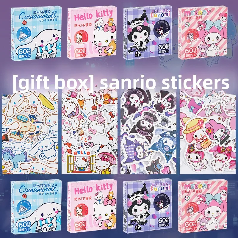 

Hello Kitty cartoon stickers from Sanrio, Kulomi Meileti tent stickers, gift box for children