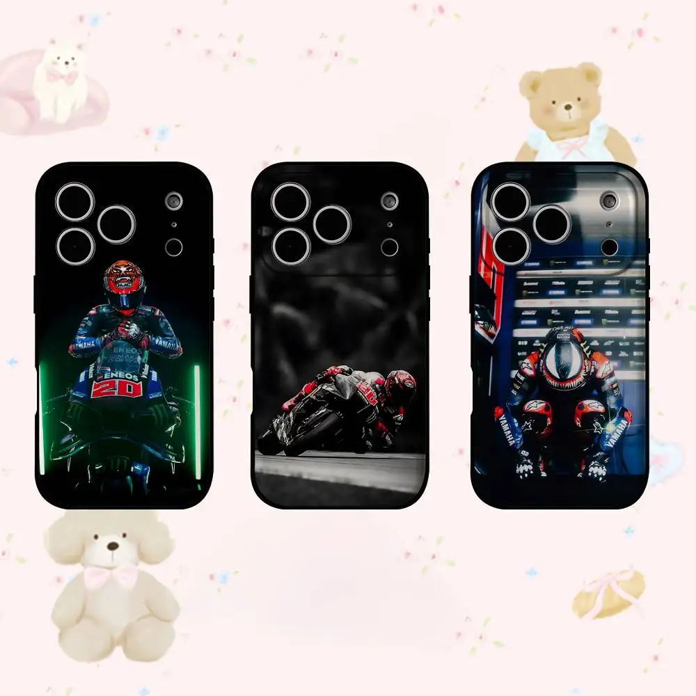 Capa de Celular Moto NO 20 H-Fabio Q-Quartararo para iPhone 17 16 15 Pro Max 14 13 12 11 XR X XS Max 8 Plus SE
