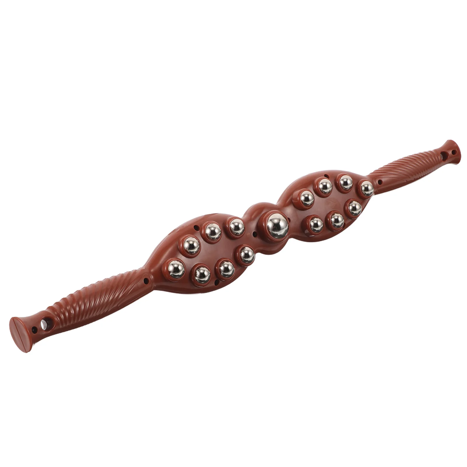 

Массажный роликовый палочка, многофункциональный ручной массажер для спины и шеи, стальные шарики, эргономичная ручка, облегчение мышц, боль, расслабление