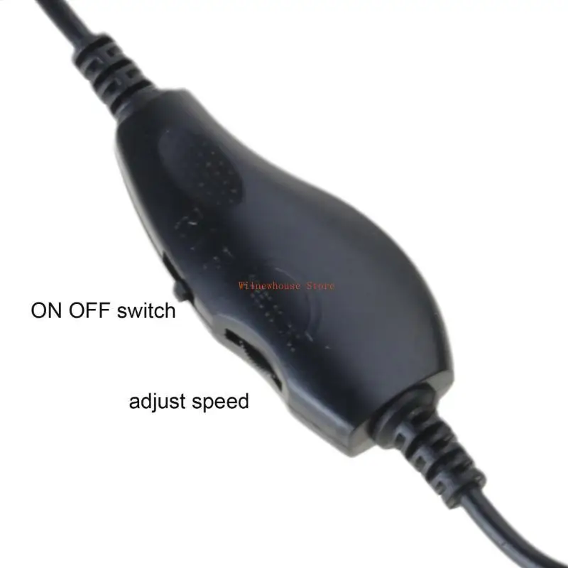 F62A مروحة تبريد 5.5 × 2.1 مم بدون فرشاة 110 مم، تدفق هواء عالي 5000 دورة في الدقيقة لأجهزة المودم ومحولات PoE